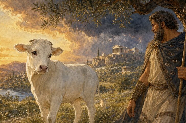 Белая телица Ио и многоглазый Аргус в древней Элладе