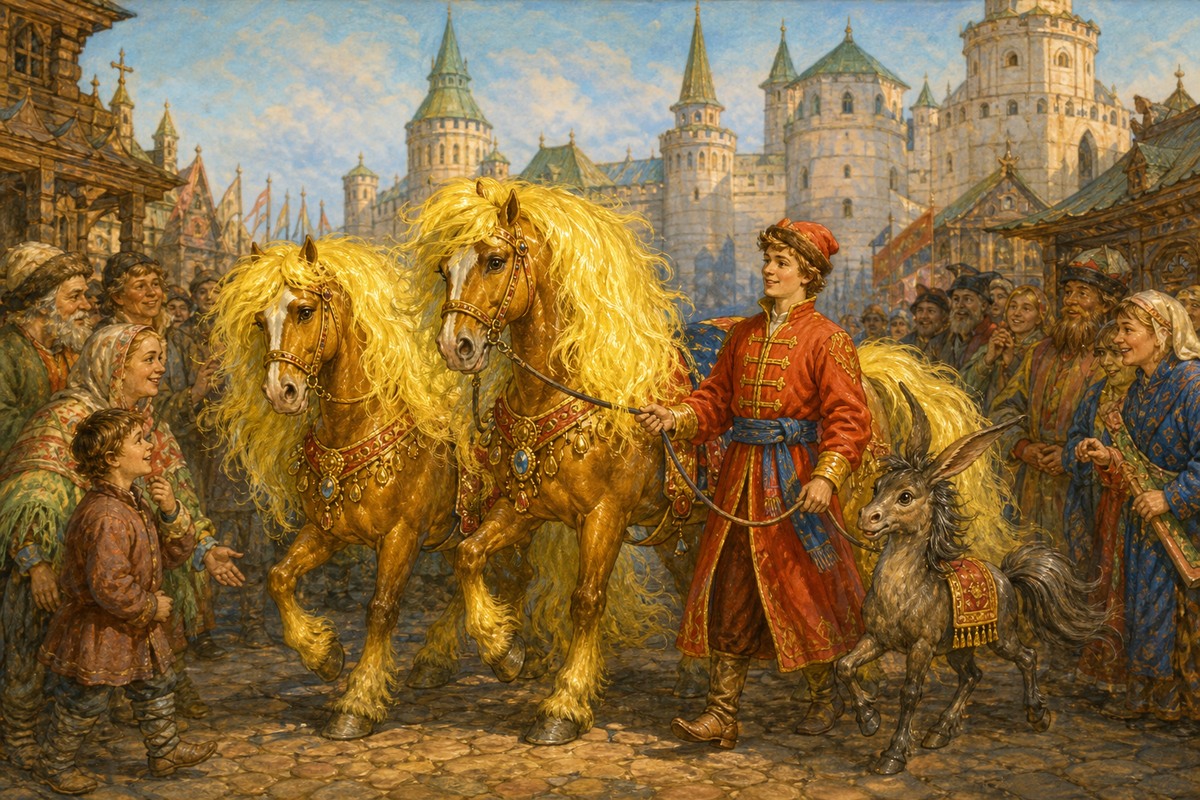 Златогривые кони в царской столице